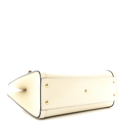 Gucci Textured Dollar Calfskin Web Small Diana Tote Bag Mystic White 7 of 19