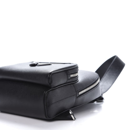 Prada Saffiano Sling Backpack Black 6 of 8