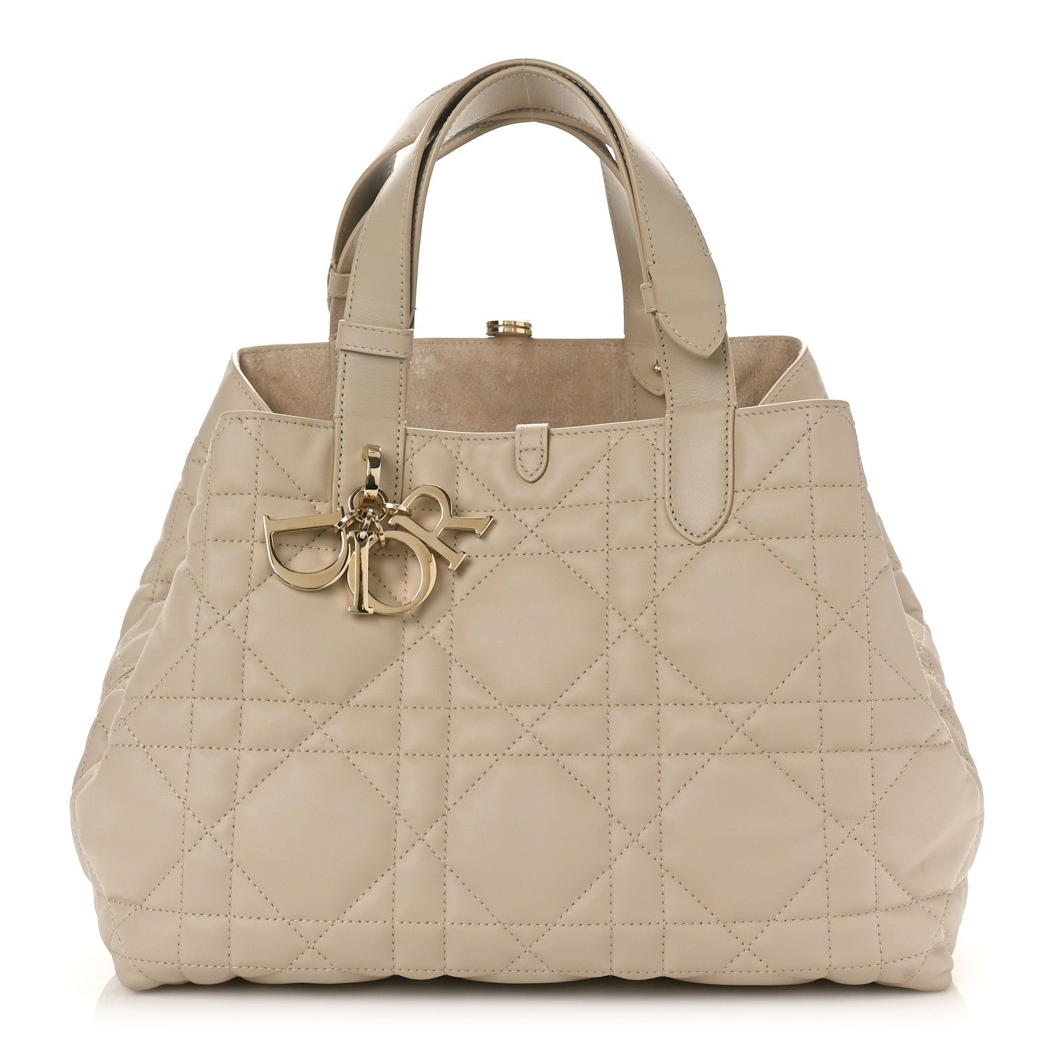 Christian Dior Calfskin Macrocannage Medium Toujour Powder Beige 1 of 8