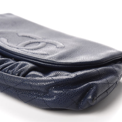 Chanel Caviar Half Moon Wallet On Chain WOC Navy 7 of 13