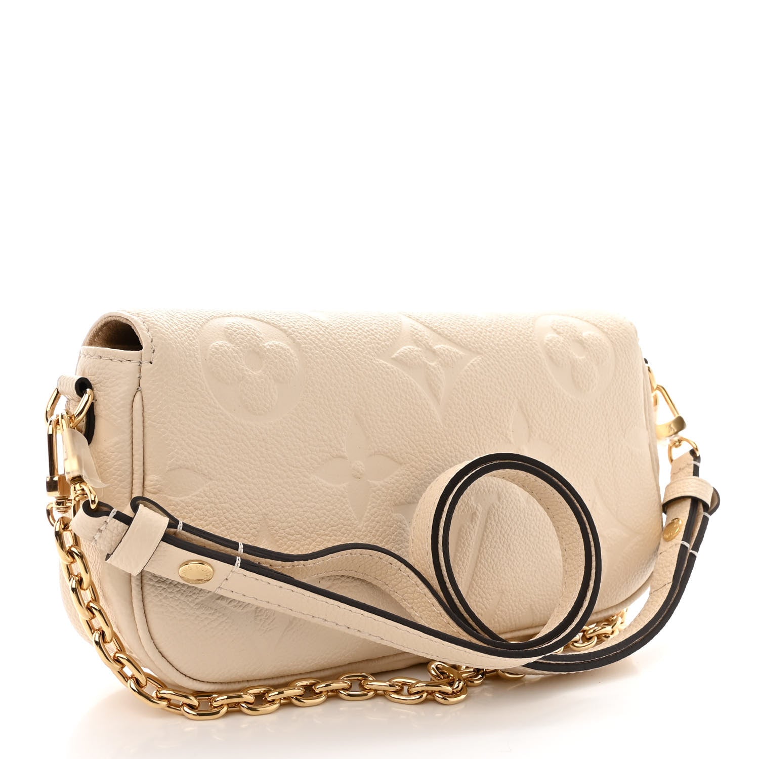 Louis Vuitton Empreinte Monogram Giant Ivy Wallet On Chain Cream 3 of 9