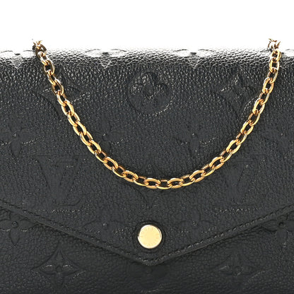 Louis Vuitton Empreinte Pochette Felicie Chain Wallet Black 7 of 9