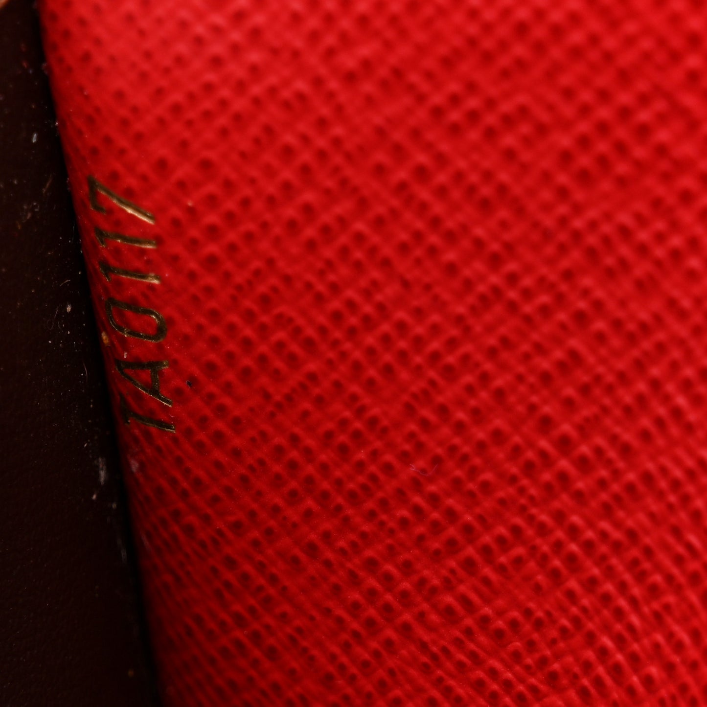 Damier Ebene Emilie Wallet Red