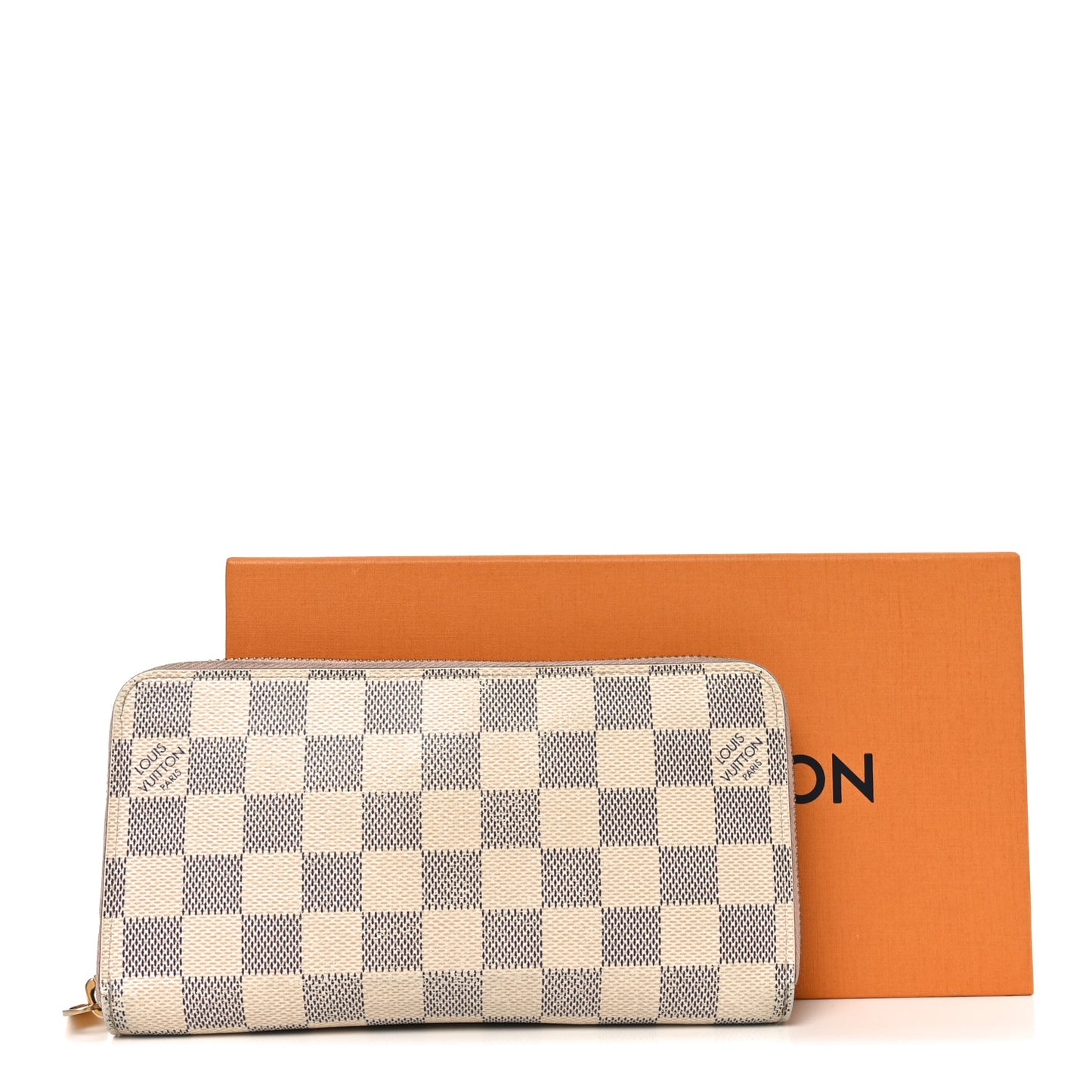 Damier Azur Zippy Wallet Rose Ballerine