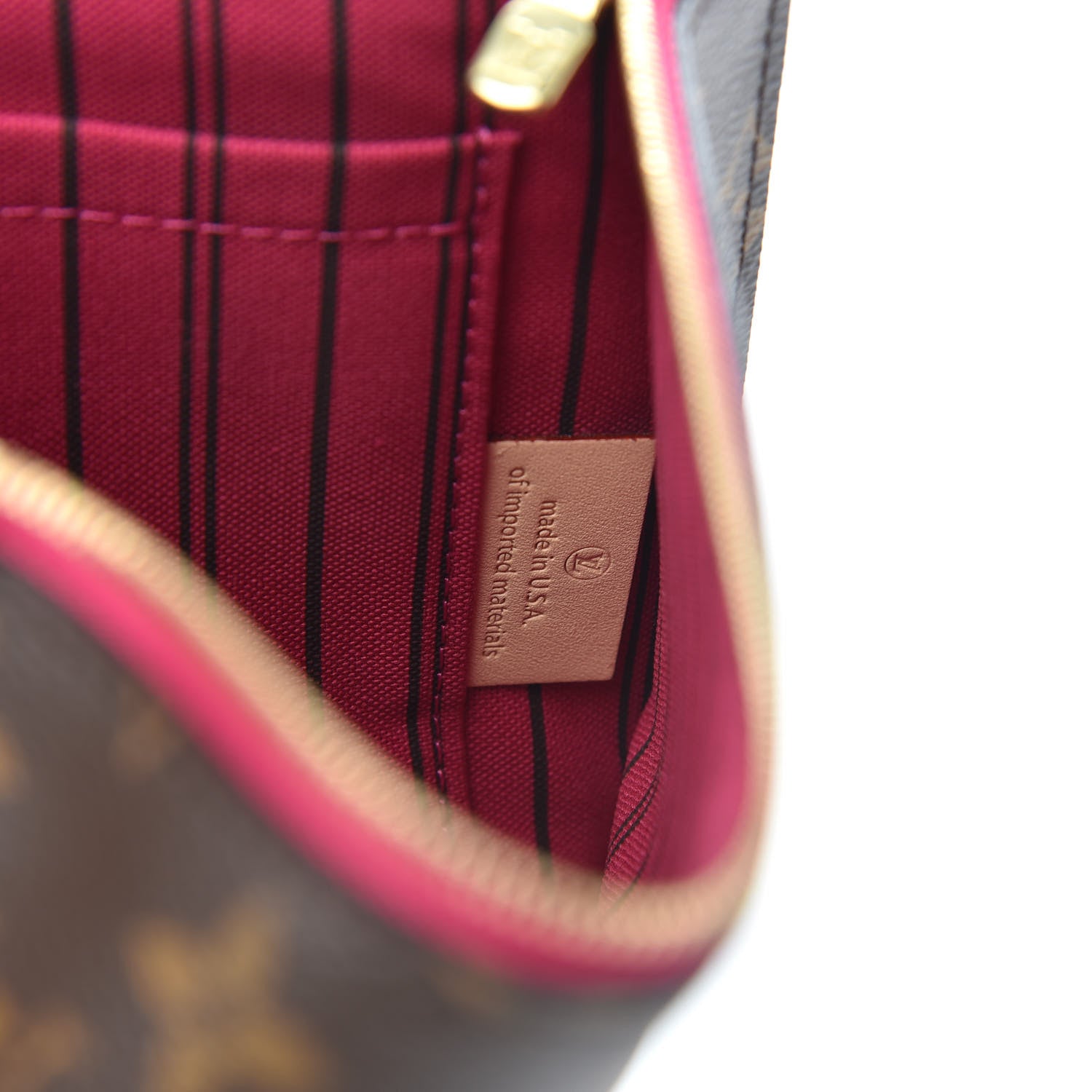 Louis Vuitton Monogram Neverfull MM GM Pochette Pivoine 7 of 9