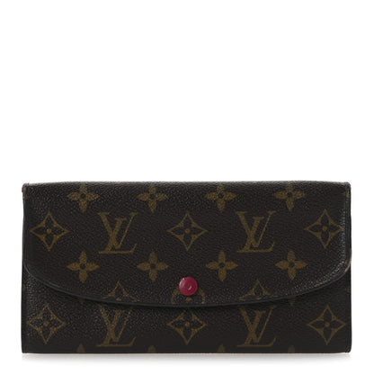 Louis Vuitton Monogram Emilie Wallet Fuchsia 1 of 11