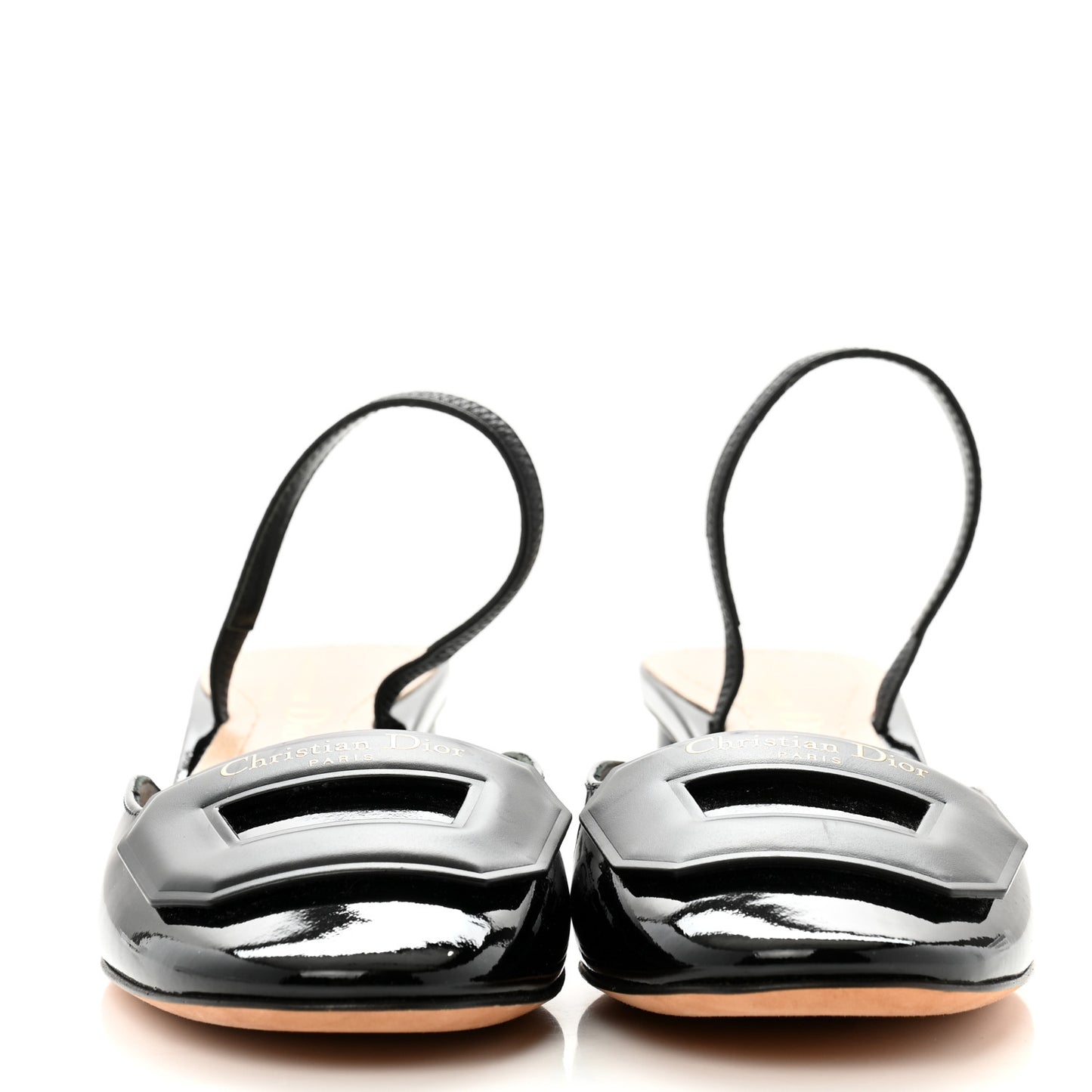 Patent Dior Day Slingback 35mm Pumps 35.5 Black