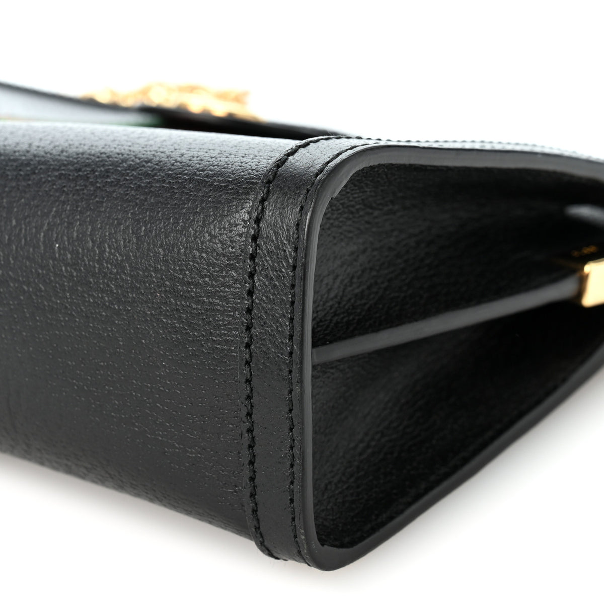 Calfskin GG Web Small Ophidia Chain Shoulder Bag Black