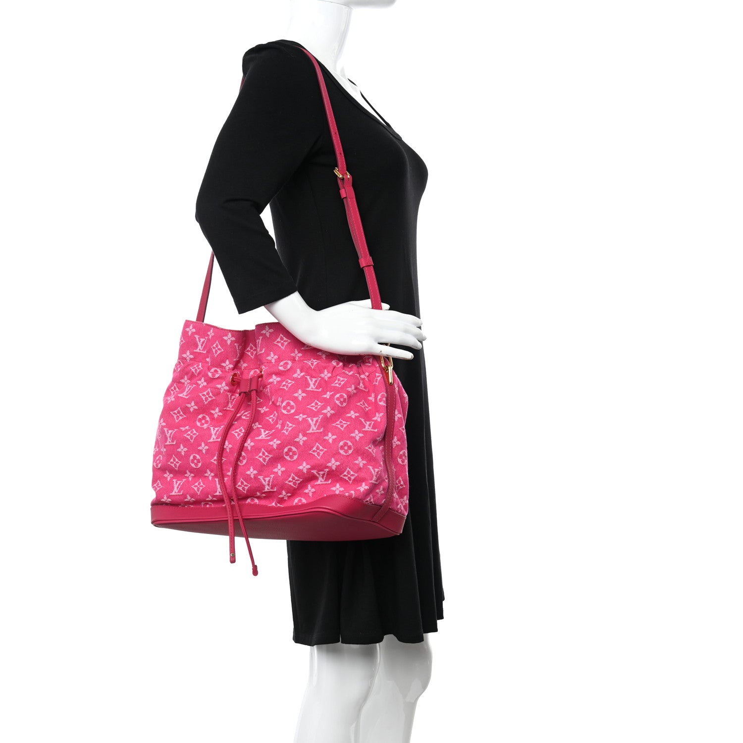 Louis Vuitton Denim Noefull MM Rose Indien 2 of 10