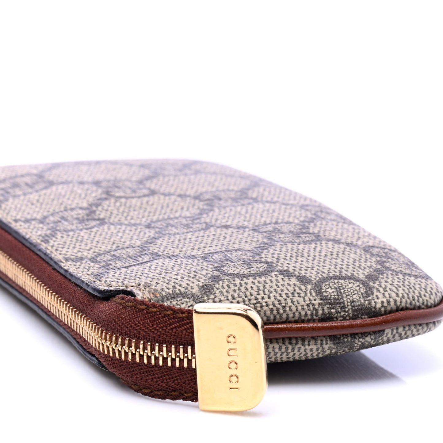 GG Supreme Monogram Key Case Brown