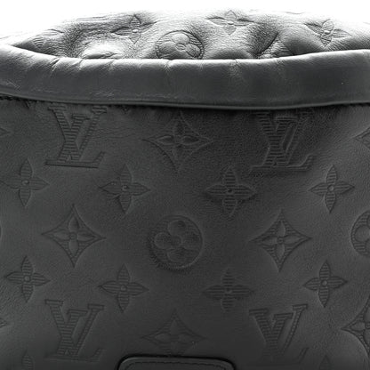 Louis Vuitton Calfskin Monogram Shadow Discovery Bumbag Black 7 of 9
