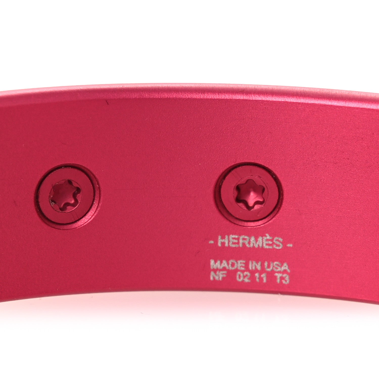Hermes Aluminium Sunset Medor Bracelet T3 Rose Couture 4 of 5