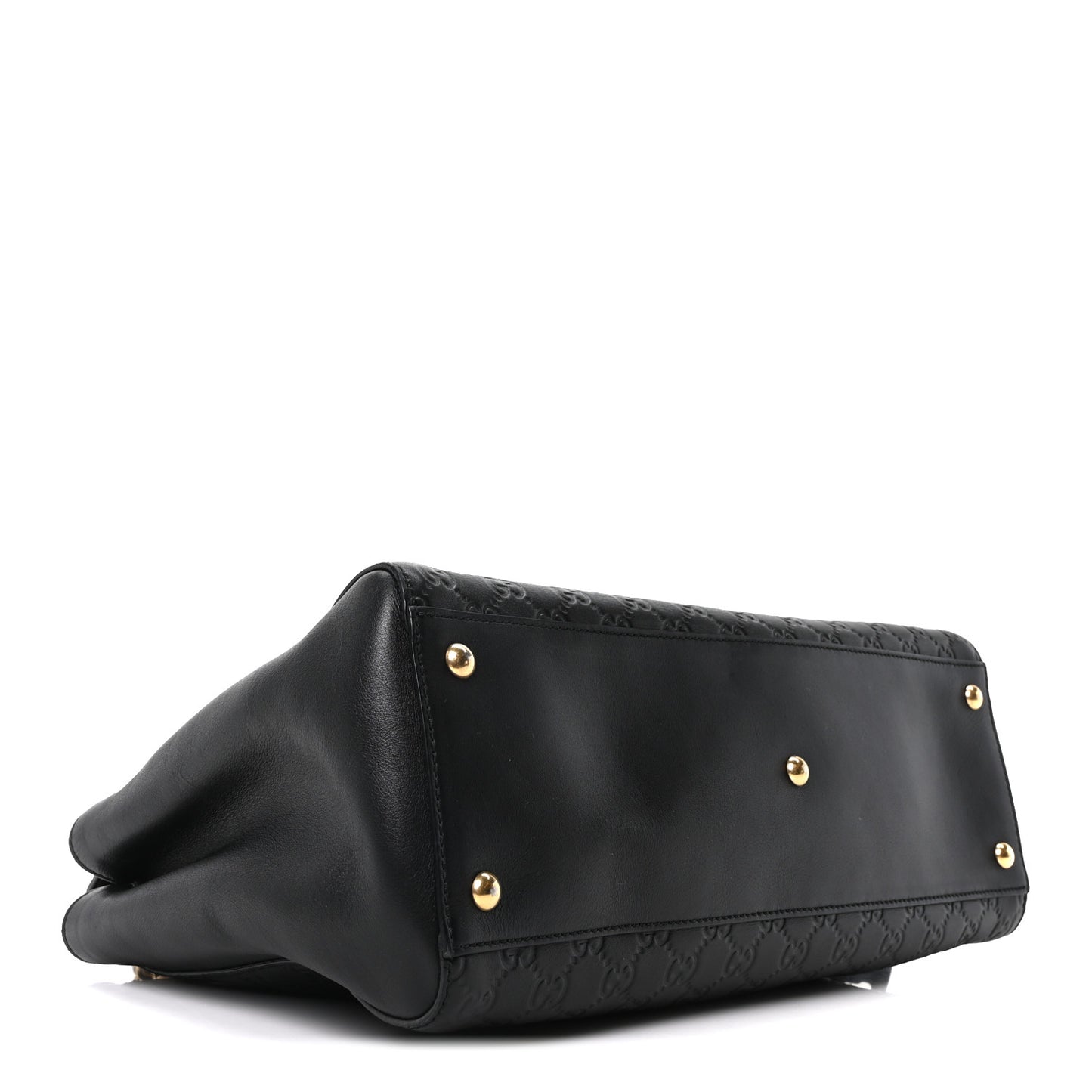 Guccissima Signature Large Shoulder Tote Bag Black