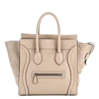 Celine Drummed Calfskin Mini Luggage Dune 1 of 6