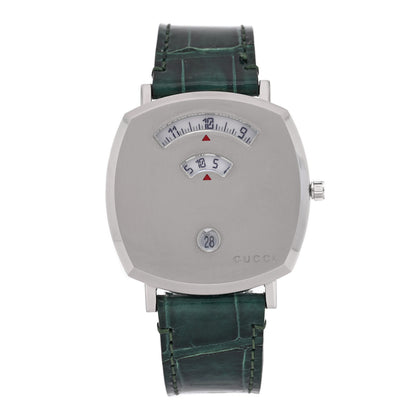 Gucci Stainless Steel Alligator 38mm Grip Quartz Watch Green 1 of 5