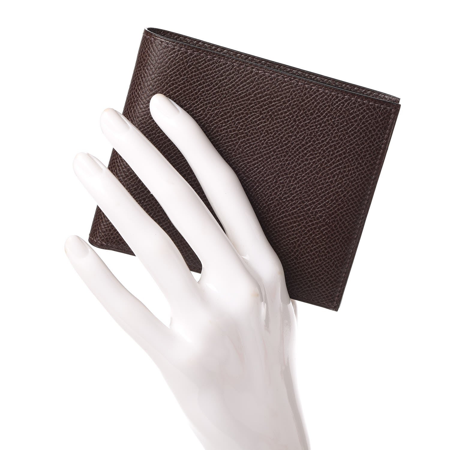 Hermes Epsom MC2 Copernic Compact Wallet Chocolate 2 of 8