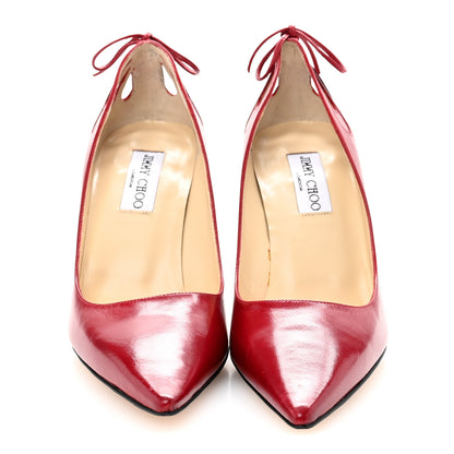 Jimmy Choo Calfskin Anouk 100 Pumps 40 Red 3 of 9