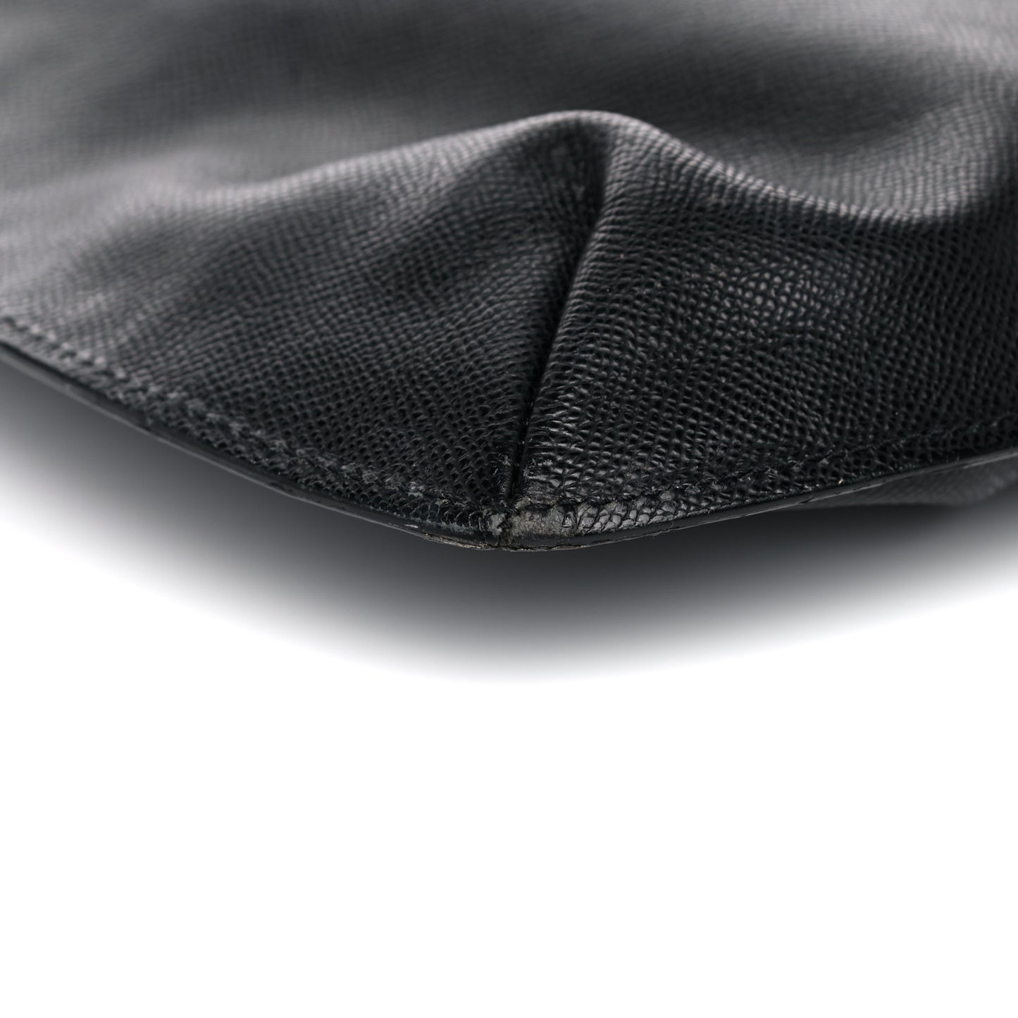 Grained Calfskin Shopping Tote Black