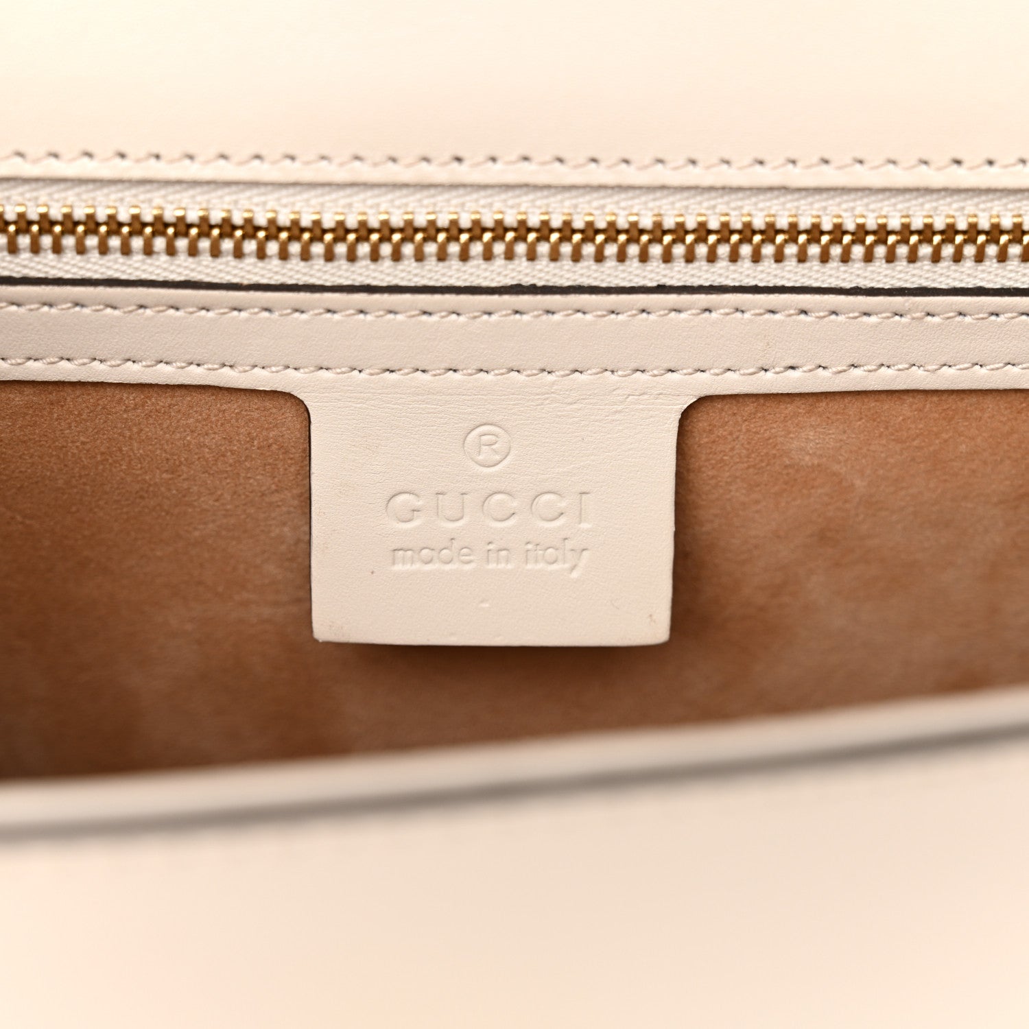 Gucci Calfskin Small Sylvie Shoulder Bag Off White 6 of 13