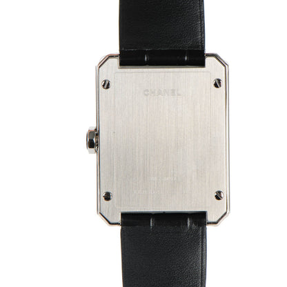 Chanel Stainless Steel Alligator 26mm Boy-Friend Quartz Watch Black 6 of 10