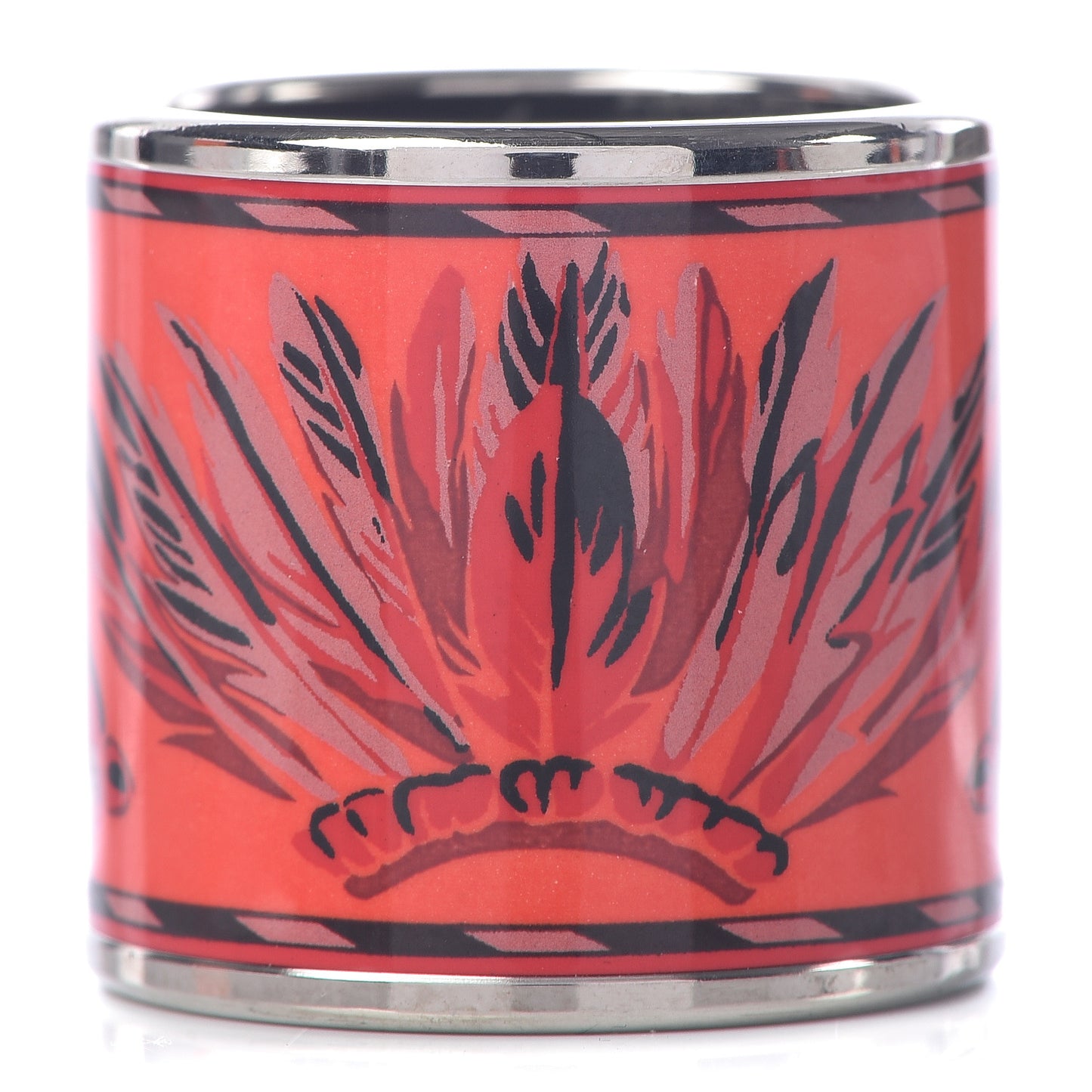 Enamel Palladium Plated Brazil Scarf Ring