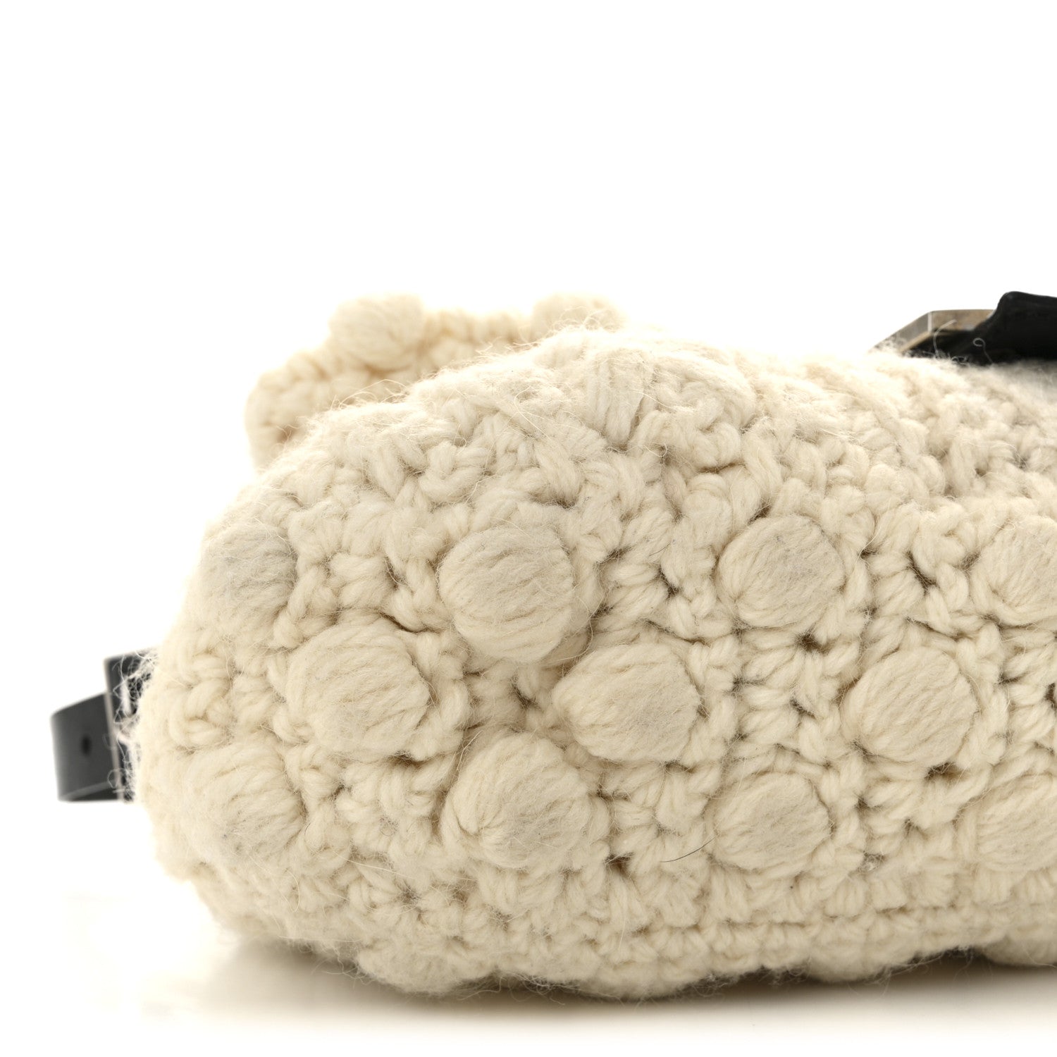 Fendi Woven Knit Baguette White 8 of 9