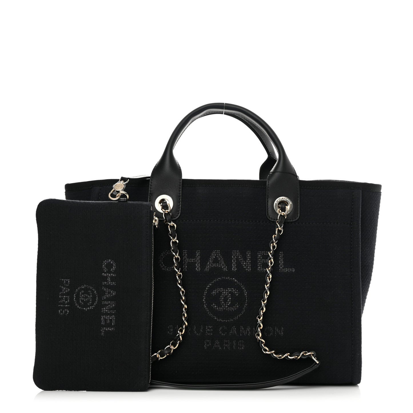 Mixed Fibers Small Deauville Tote Black