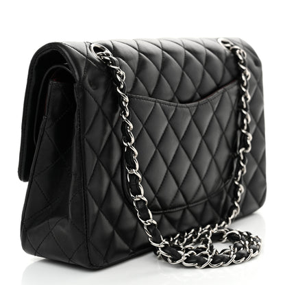 Chanel Lambskin Quilted Medium Double Flap Black 3 of 15