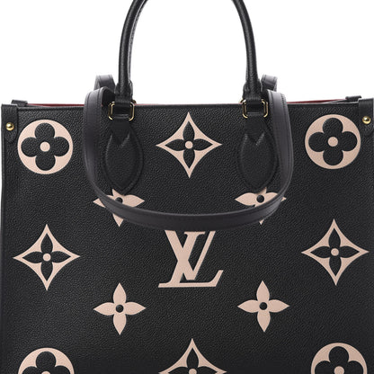 Louis Vuitton Empreinte Monogram Giant Onthego MM Black Beige 9 of 12