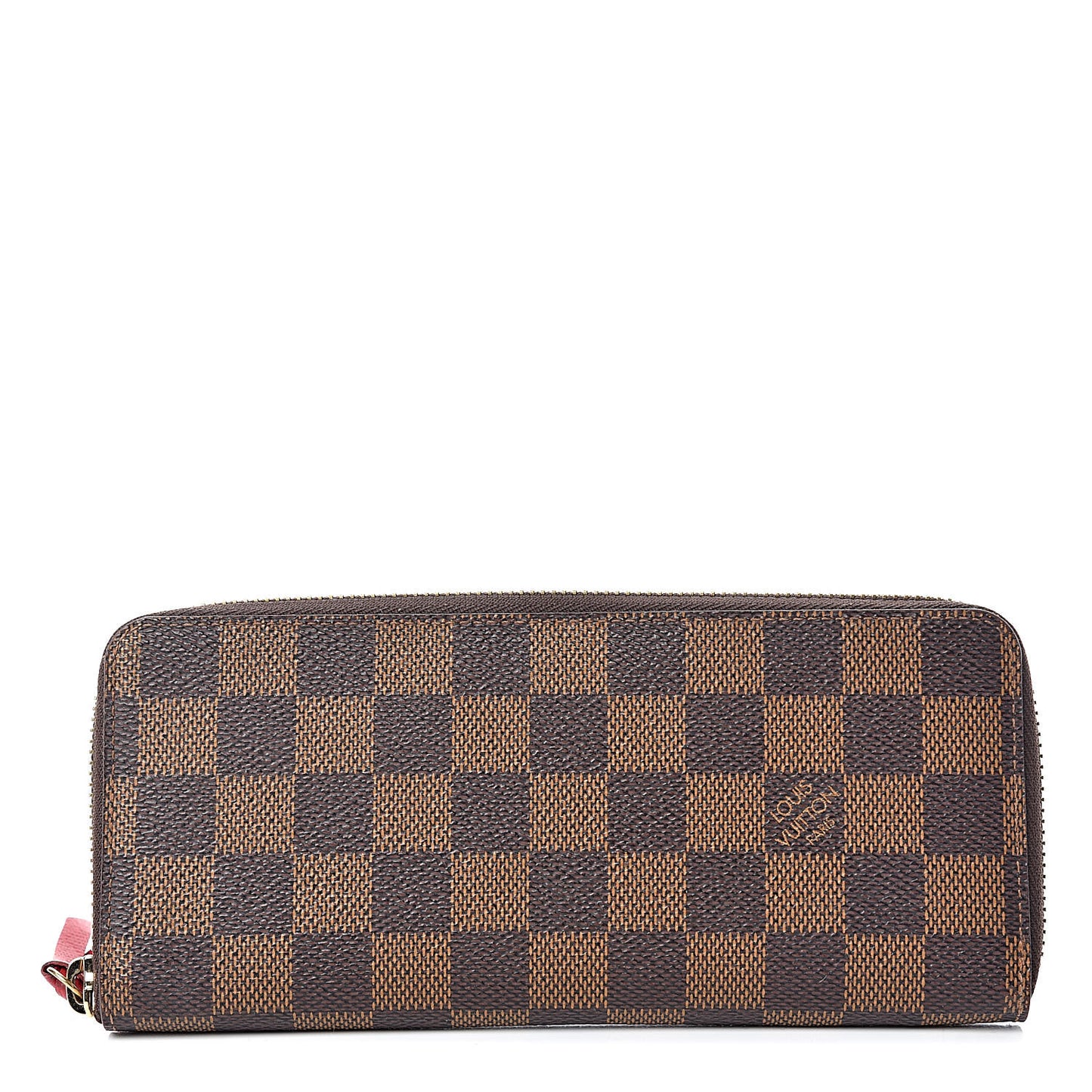 Damier Ebene Clemence Wallet Cherry