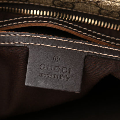 Gucci GG Supreme Monogram Medium Flat Messenger Bag Dark Brown 5 of 12