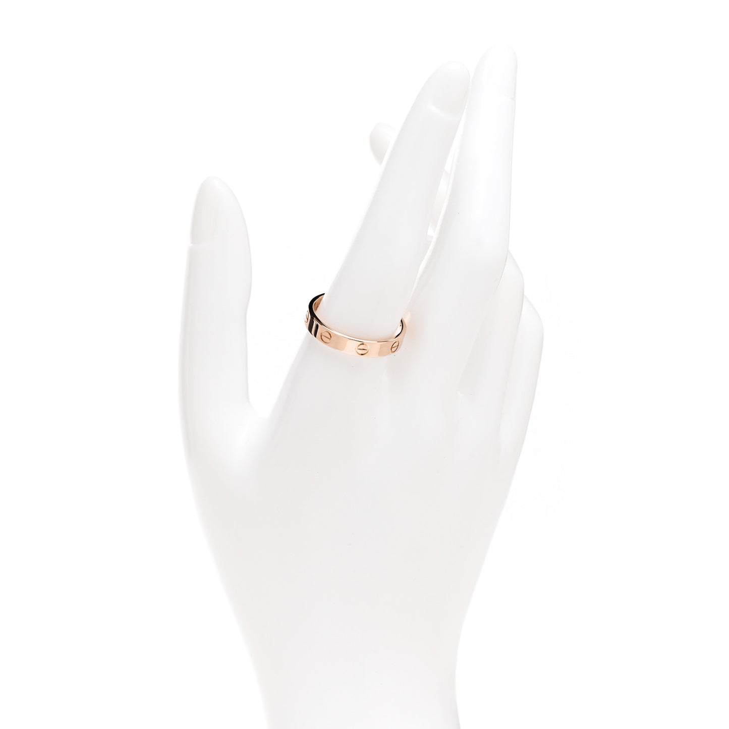 18K Pink Gold 4mm LOVE Wedding Band Ring 61 9.5