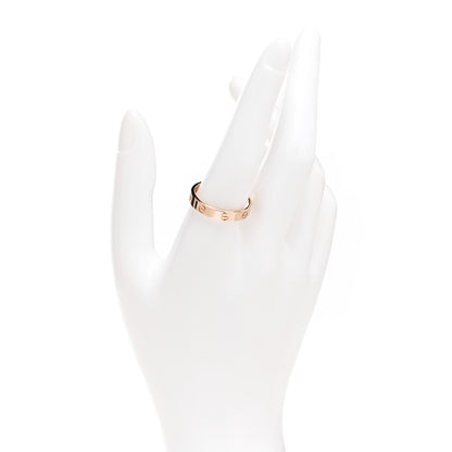 Cartier 18K Pink Gold 4mm LOVE Wedding Band Ring 61 9.5 2 of 4
