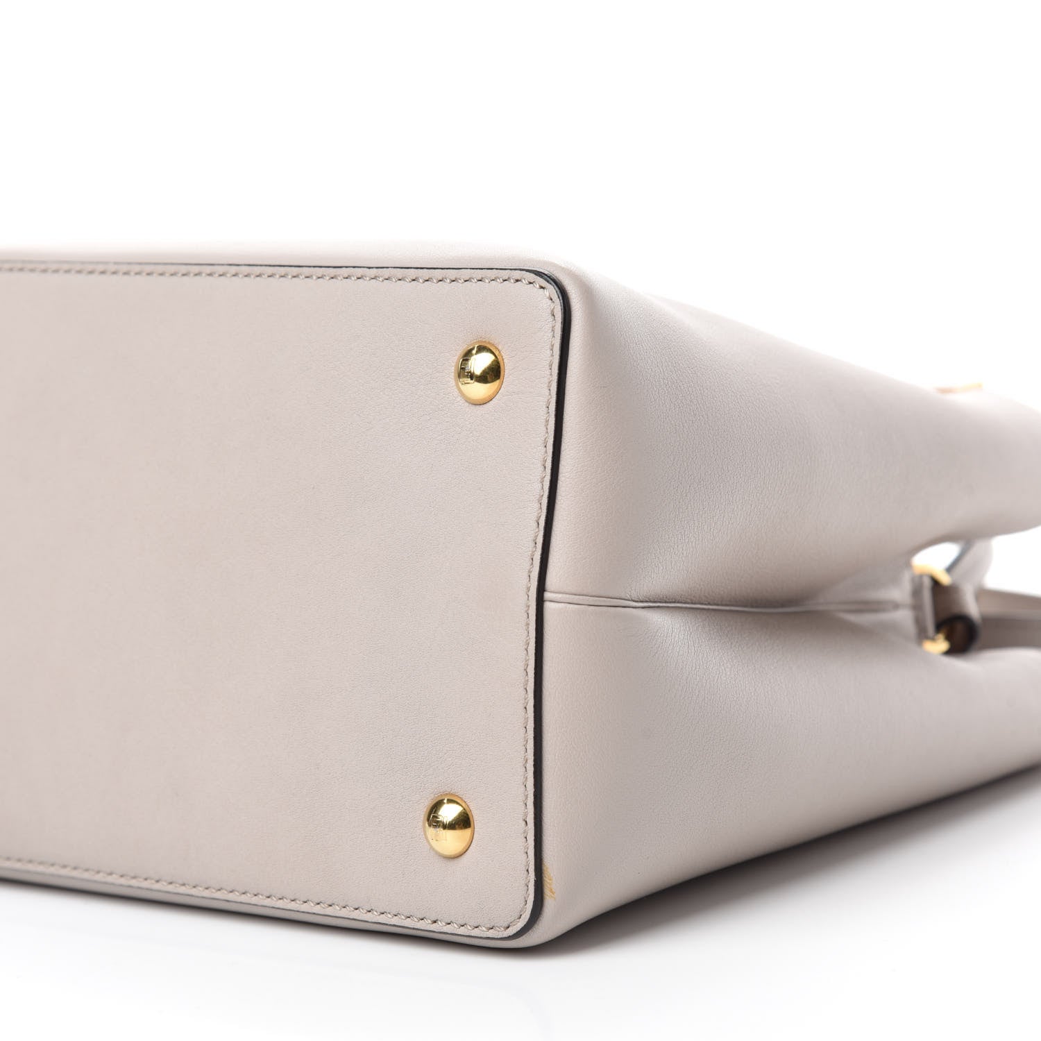Fendi Vitello Dolce Century Petite 2Jours Tote Grigio Polvere Ciclamino 7 of 9