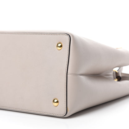 Fendi Vitello Dolce Century Petite 2Jours Tote Grigio Polvere Ciclamino 7 of 9