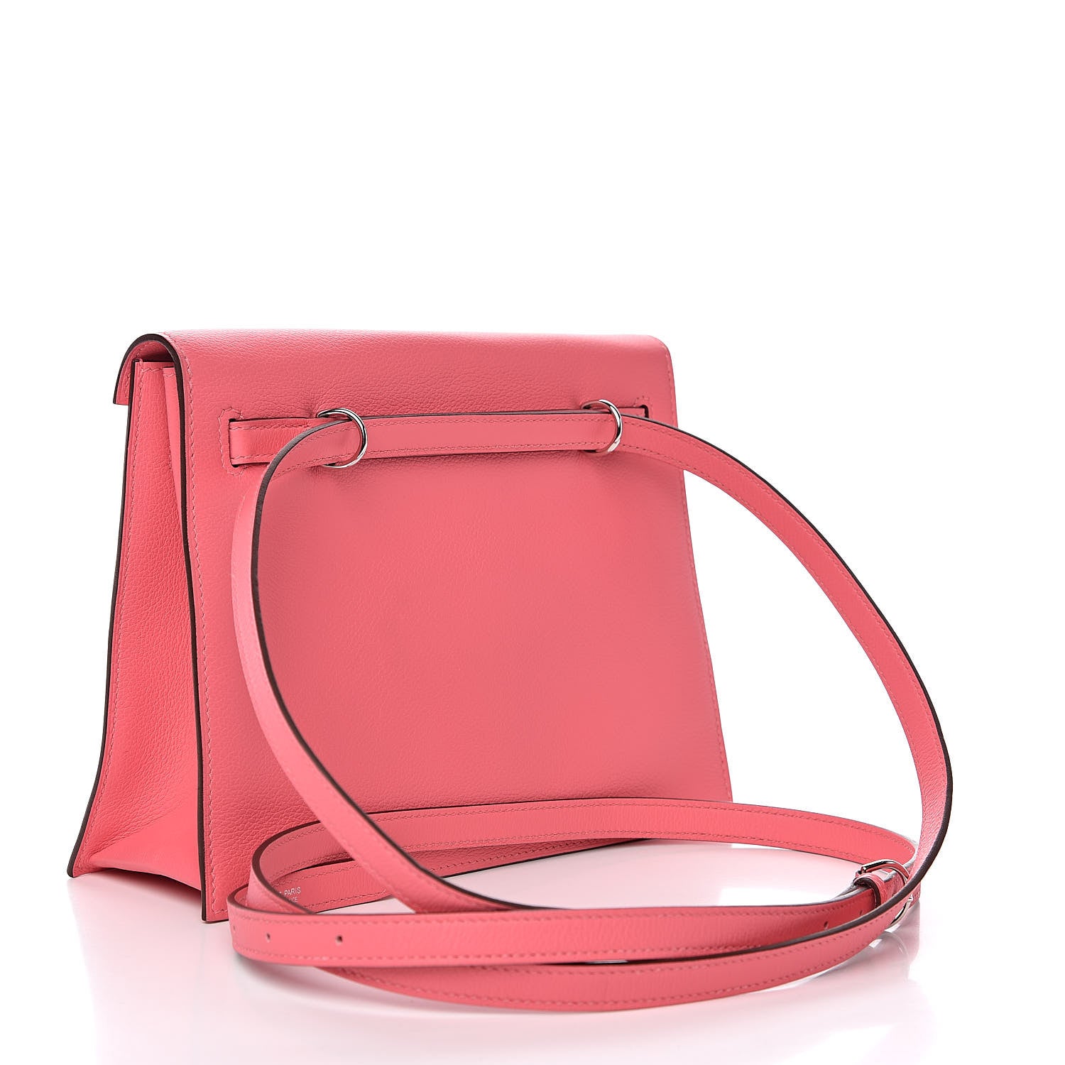Hermes Evercolor Kelly Danse II Belt Bag Rose Azalee 3 of 10