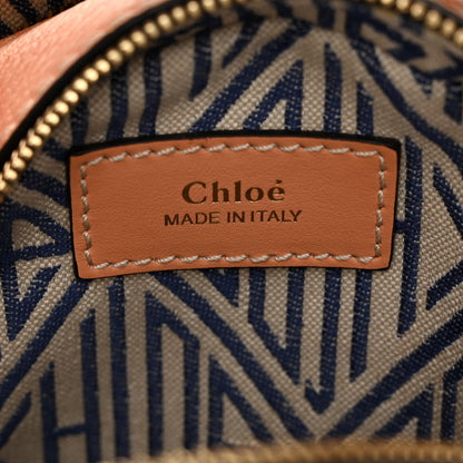 Chloe Grained Shiny Calfskin Mini Round Daria Bag Peach Bloom 7 of 12