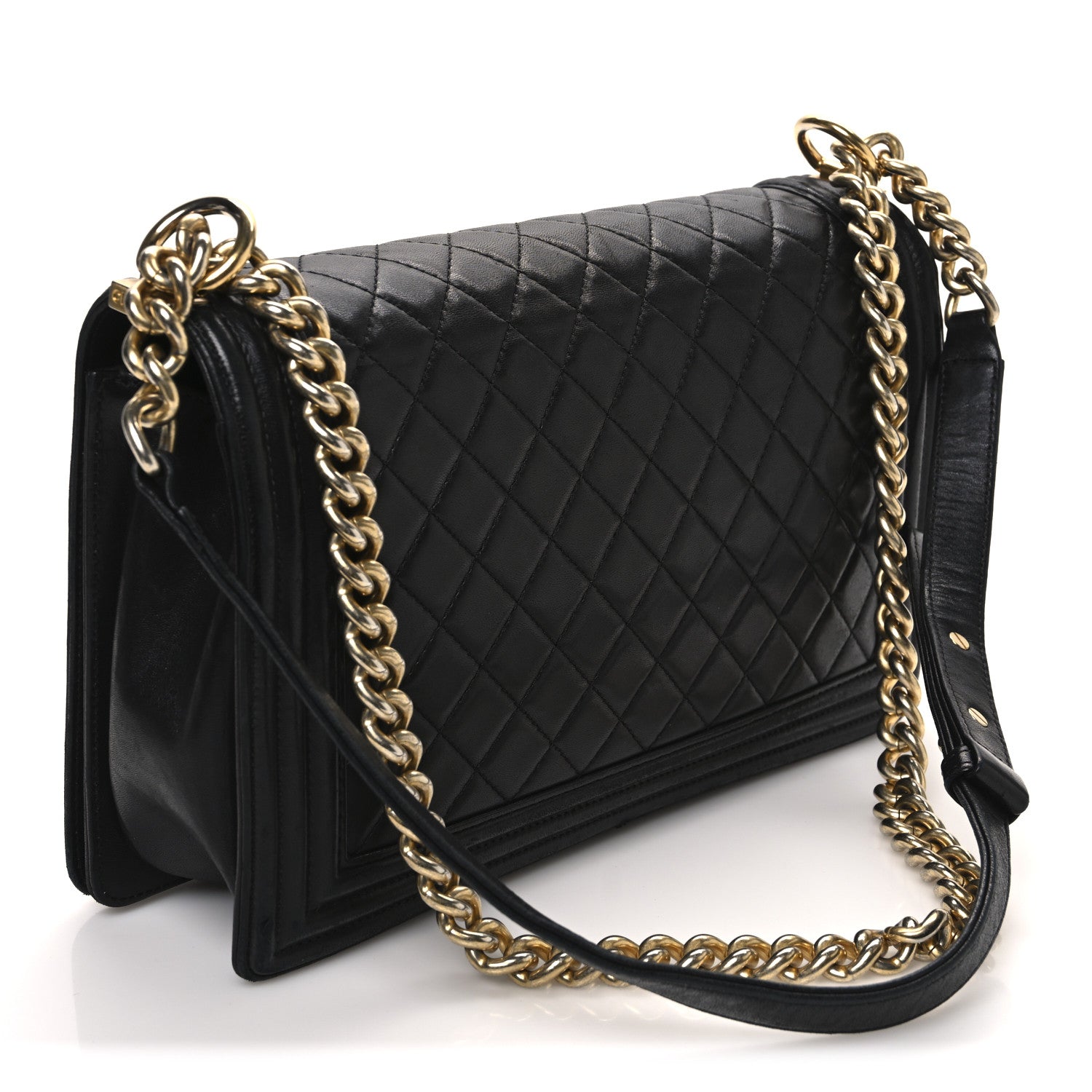 Chanel Lambskin Quilted New Medium Boy Flap Black 3 of 13