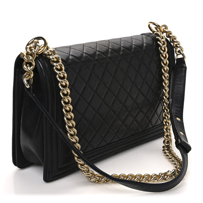 Chanel Lambskin Quilted New Medium Boy Flap Black 3 of 13
