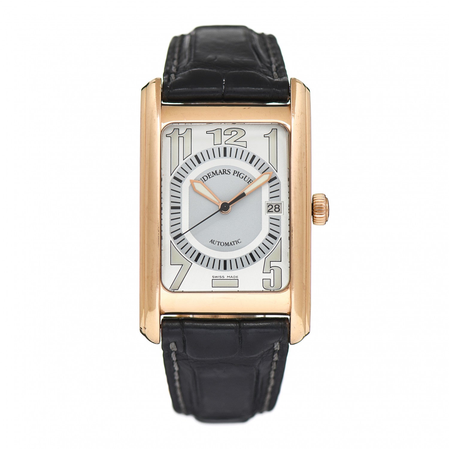 Audemars Piguet 18K Rose Gold Alligator 29mm Edward Piguet Automatic Watch 15121OR.OO.A002CR.02 1 of 4