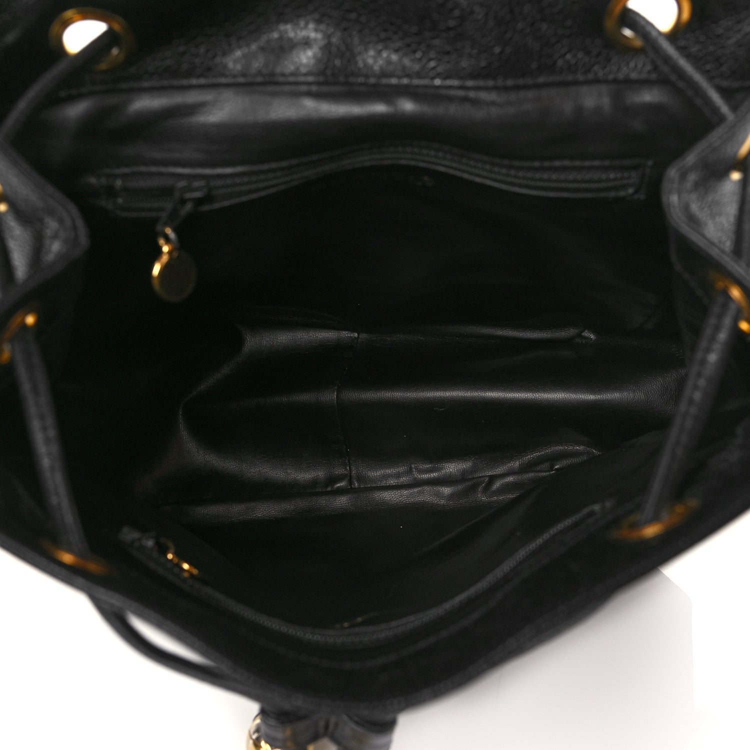 Chanel Caviar CC Backpack Black 4 of 9