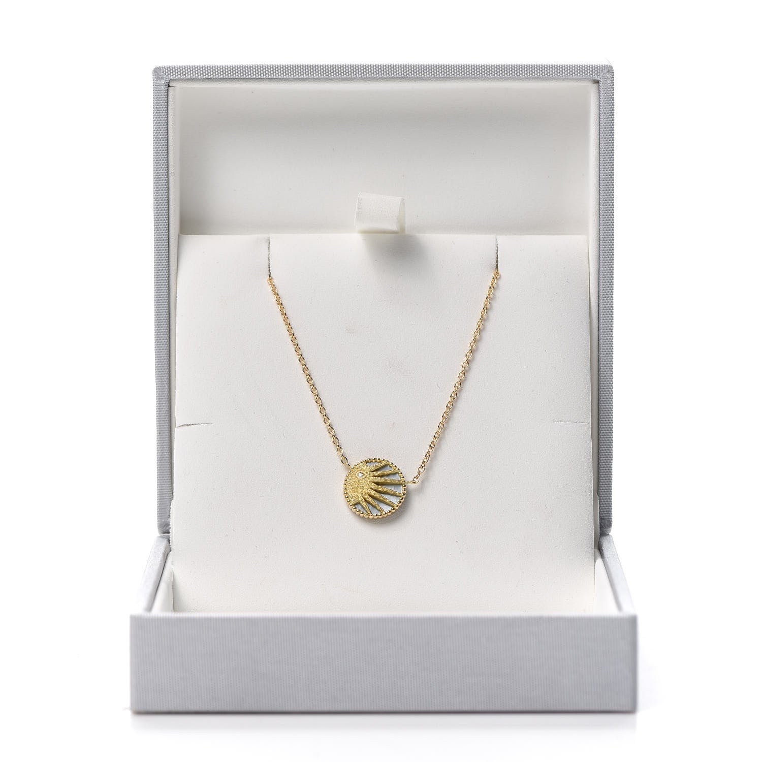Christian Dior 18K Yellow White Gold Diamond Black Onyx Mother of Pearl Rose Celeste Pendant Necklace 8 of 8