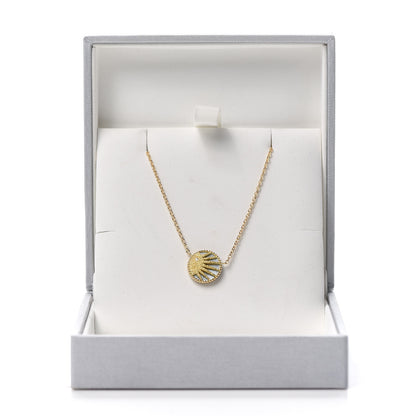 Christian Dior 18K Yellow White Gold Diamond Black Onyx Mother of Pearl Rose Celeste Pendant Necklace 8 of 8