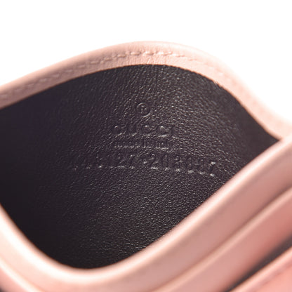 Gucci Calfskin Matelasse GG Marmont Card Holder Perfect Pink 6 of 6