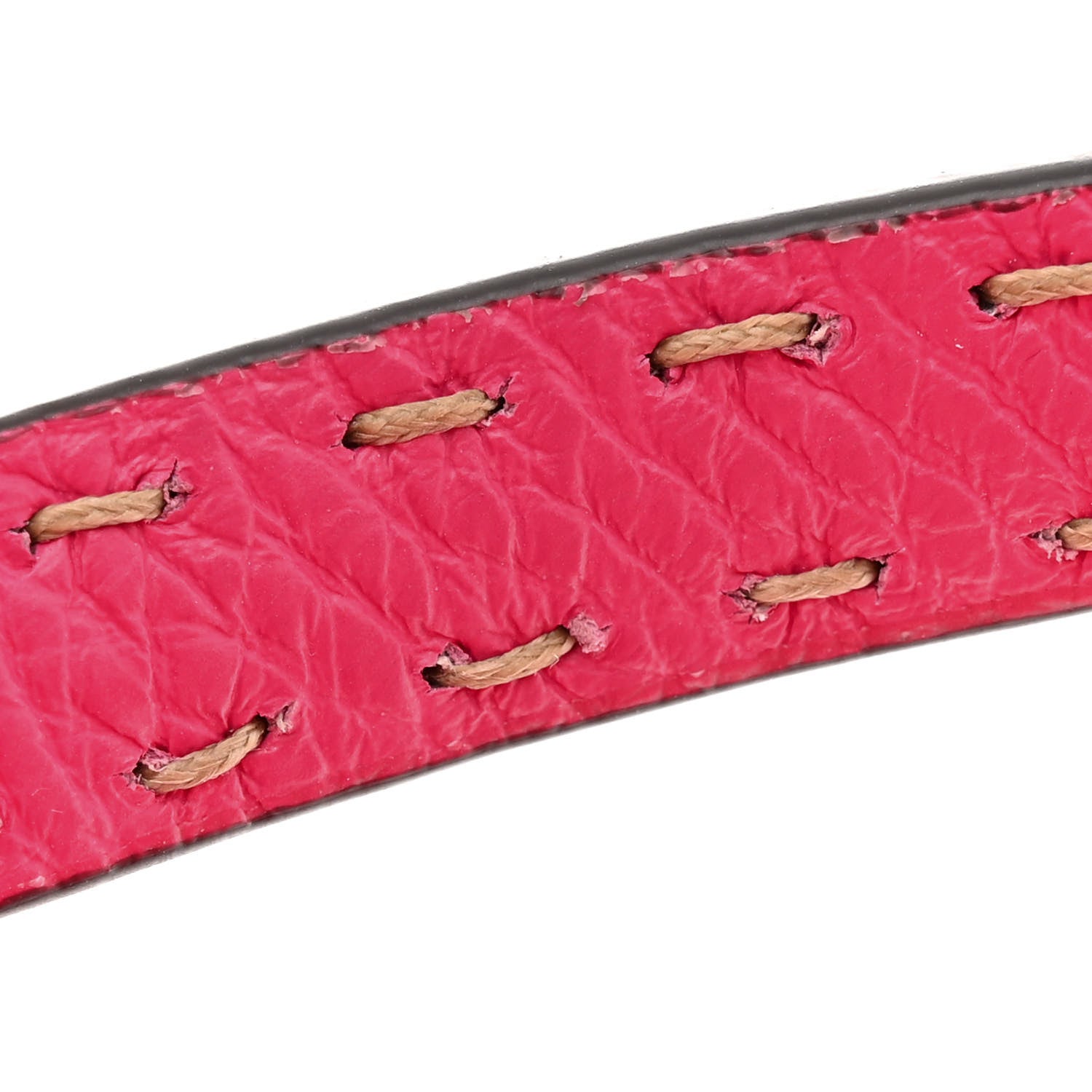 Fendi Cuoio Romano Selleria Mini Peekaboo Iconic Satchel Fuxia 12 of 13