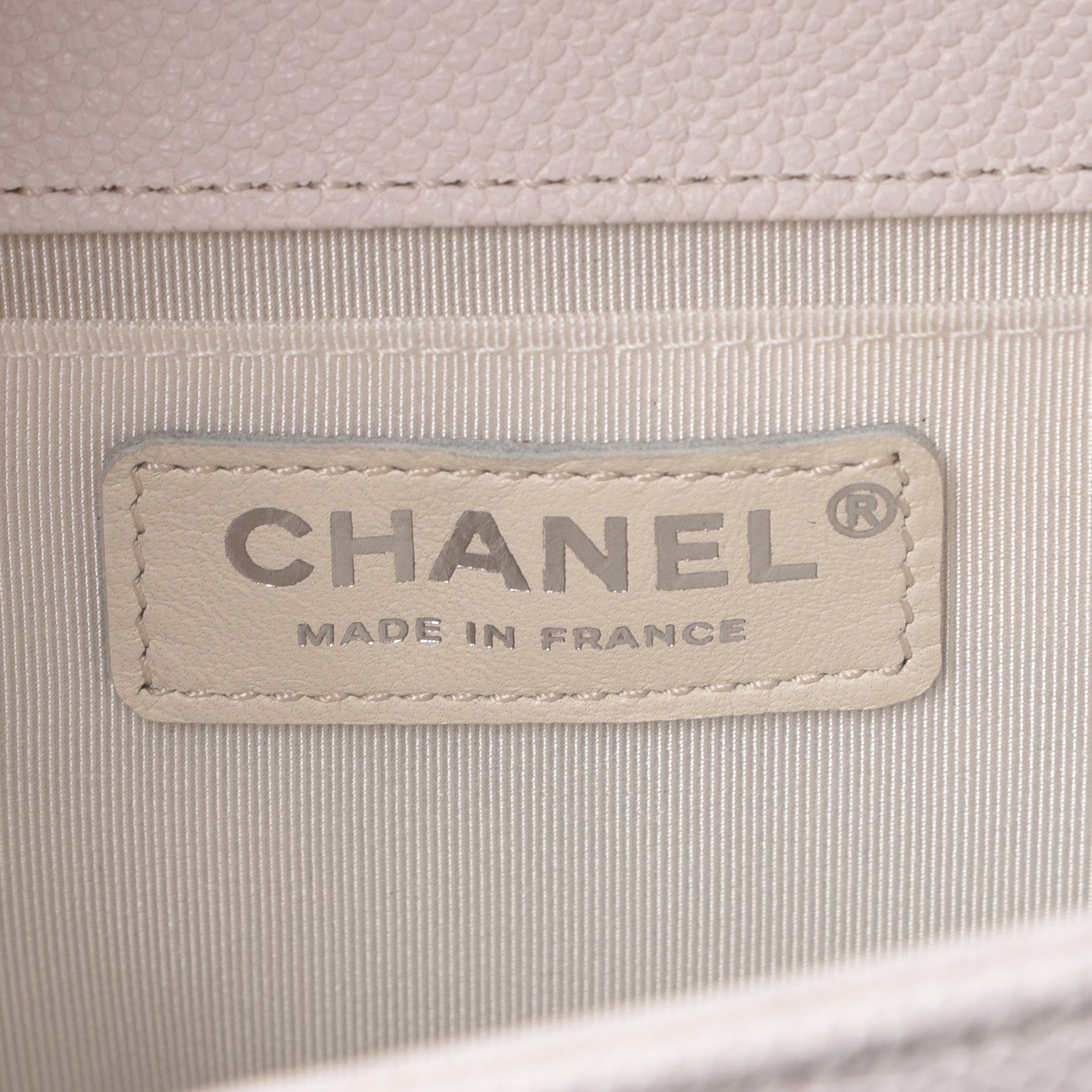 Chanel Caviar Quilted Medium Boy Flap White 7 of 9
