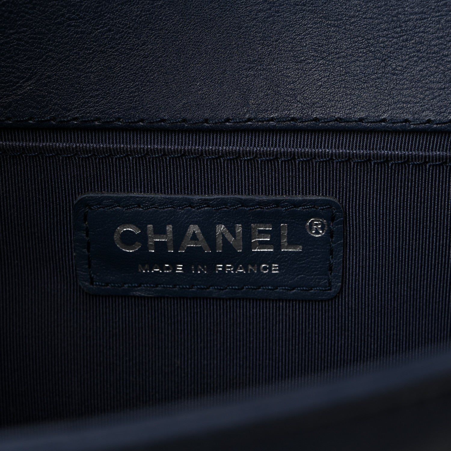 Chanel Calfskin Quilted Medium Top Handle Boy Flap Blue 6 of 10