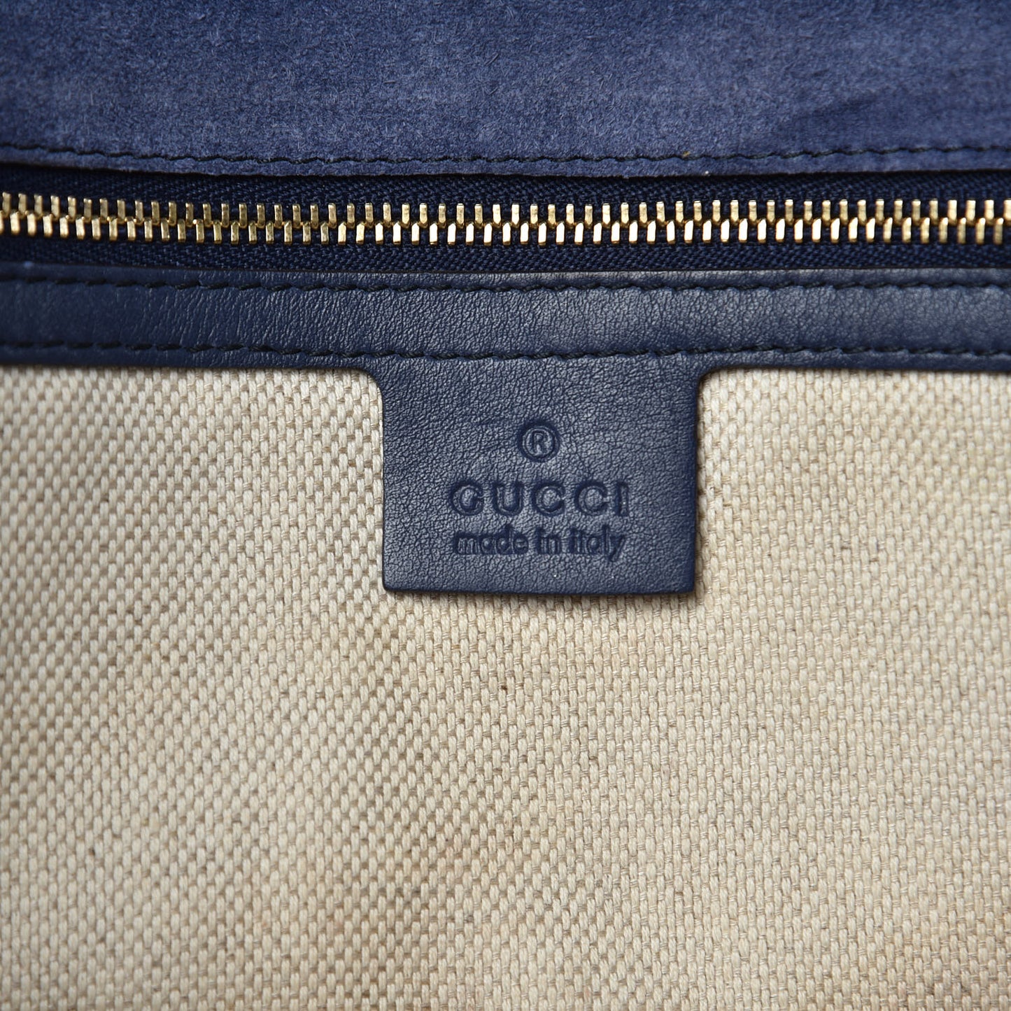 Soft Patent Medium Soho Clutch Uniform Blue