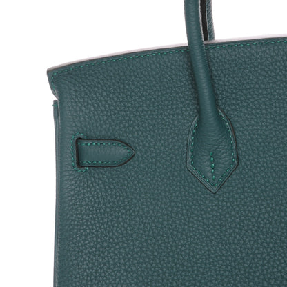 Hermes Togo Birkin 25 Malachite 9 of 26