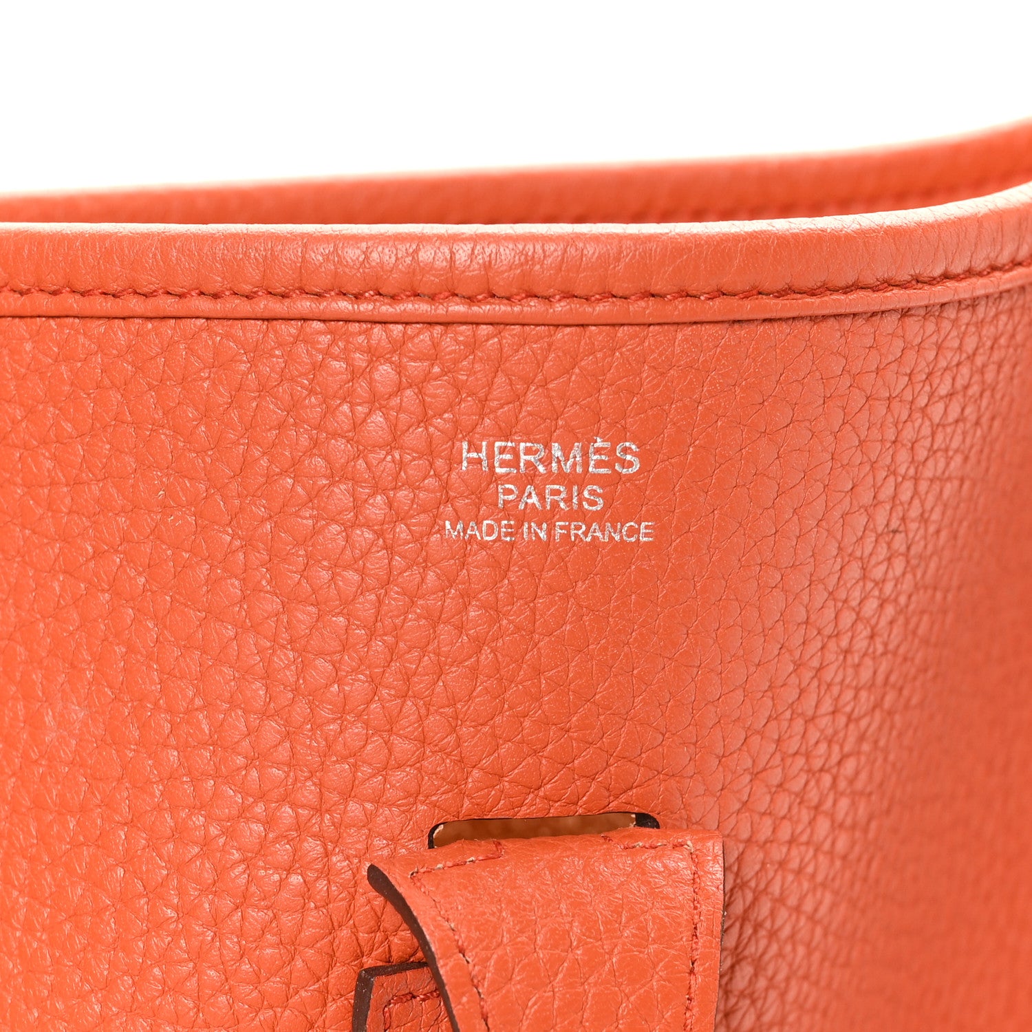 Hermes Taurillon Clemence Evelyne III PM Orange 6 of 11